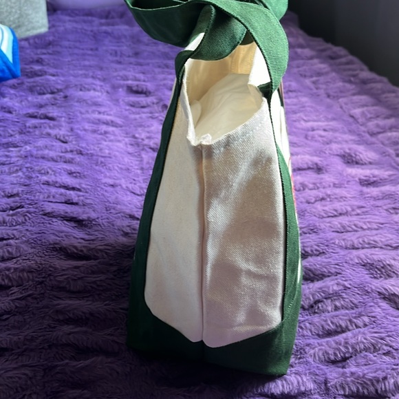 Viral! Trader Joe’s mini canvas bag green NWT - Picture 3 of 4